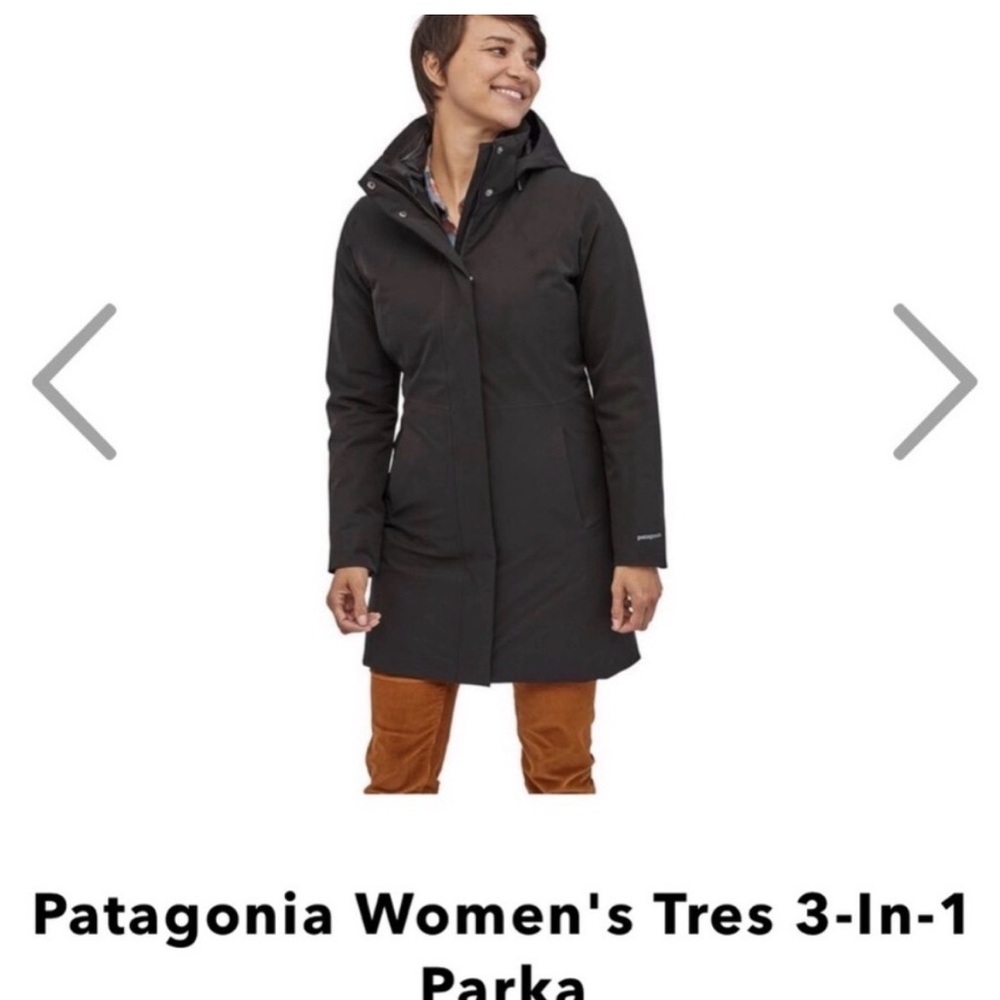 Patagonia Women's Black Tres 3-In-1 Parka - Picture 2 of 6